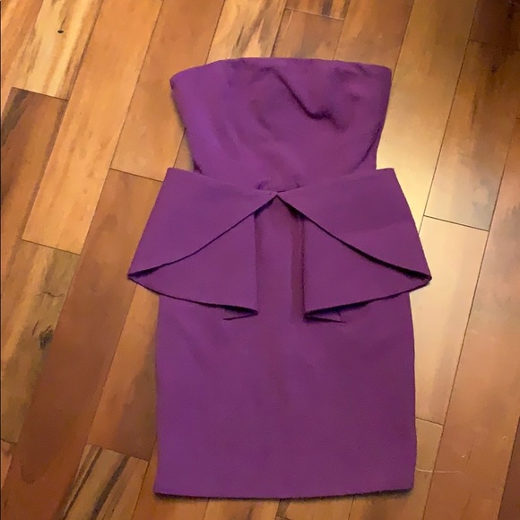 Purple Peplum Dress - Picture 1 of 1